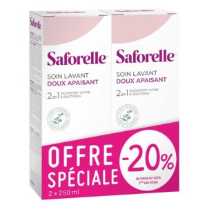 Saforelle Gentle Cleansing Care 250ml x2 (8.45fl oz x2) - FrenchBeautyHub
