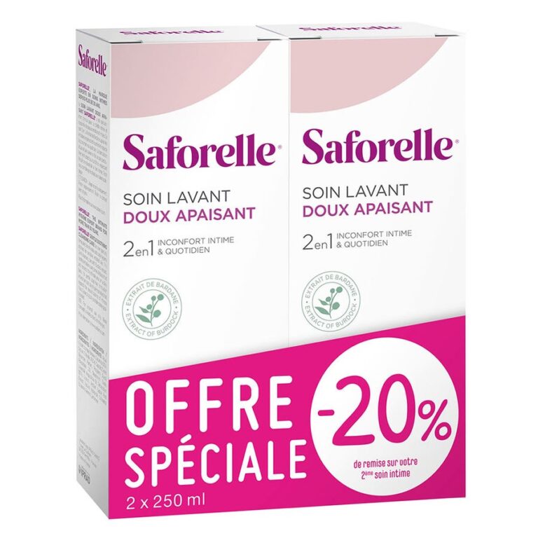 Saforelle Gentle Cleansing Care 250ml x2 (8.45fl oz x2) - FrenchBeautyHub