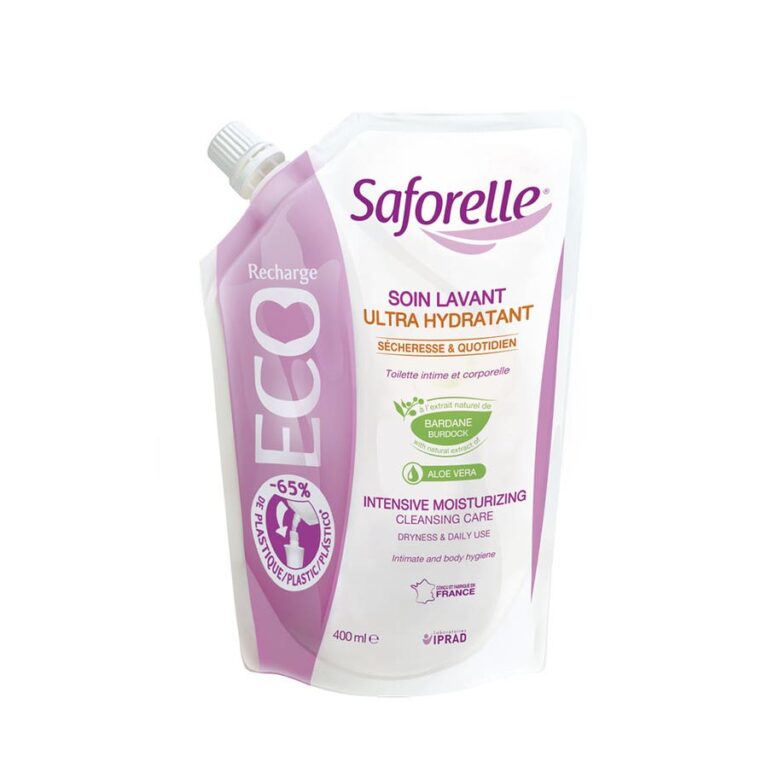 Saforelle Ultra Moisturizing Cleansing Care Eco - refill 400ml (13.53fl oz) - FrenchBeautyHub