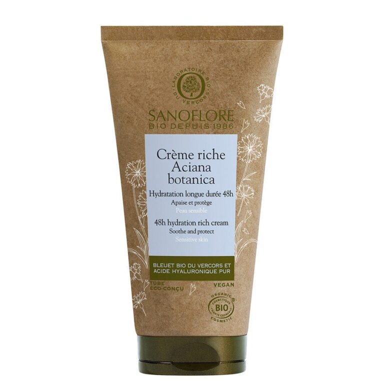 Sanoflore Aciana Botanica 48hr Hydration Rich Cream - organic certified 50ml (1.69fl oz) - FrenchBeautyHub