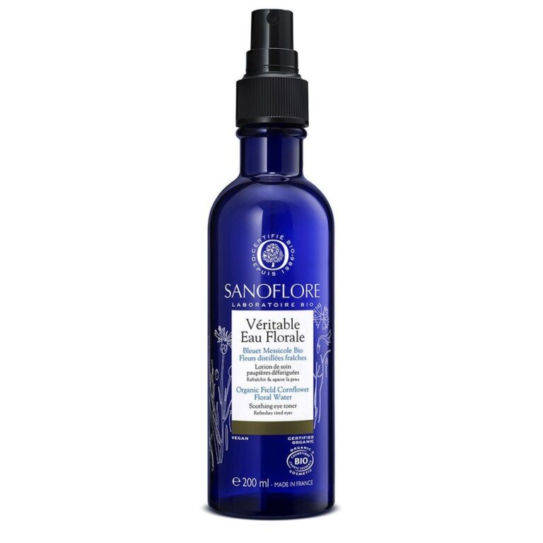 Sanoflore Eaux Florales Organic Cornflower Floral Water Tired Eyes 200ml (6.76fl oz) - FrenchBeautyHub