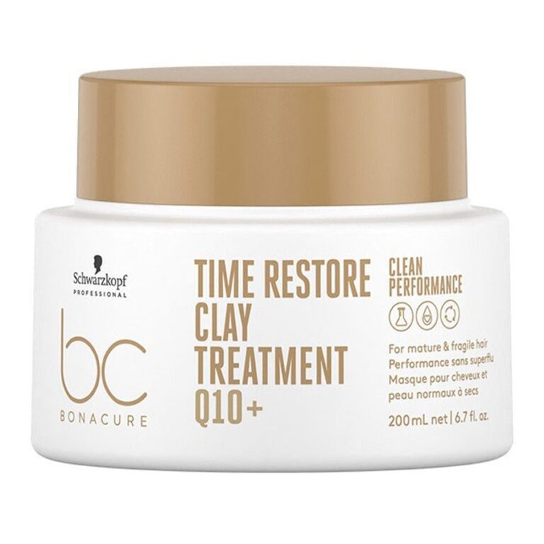 Schwarzkopf Professional Time Restore Clay Masks BC Bonacure Mature hair 200ml (6.76fl oz) - FrenchBeautyHub