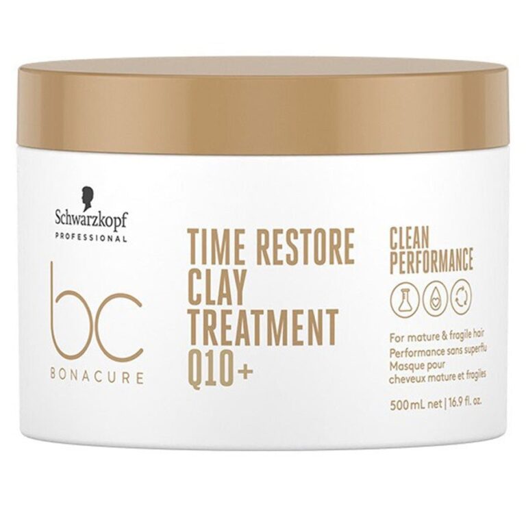 Schwarzkopf Professional Time Restore Clay Masks BC Bonacure Mature hair 500ml (16.90fl oz) - FrenchBeautyHub