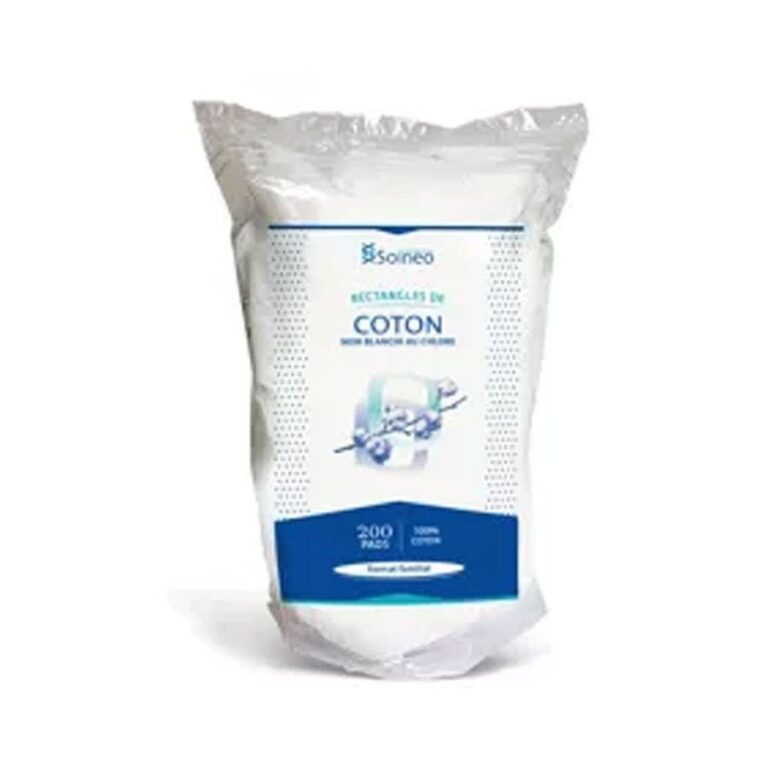 Soineo Cotton Rectangles x200 Non Chlorine Bleached - FrenchBeautyHub