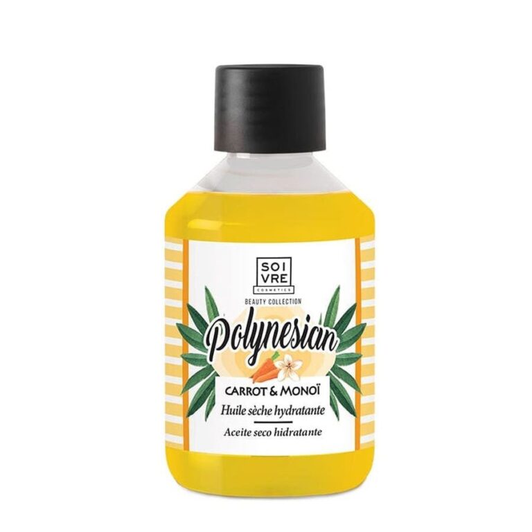Soivre Cosmetics Polynesian Monoi Carrot Dry Oil 200ml (6.76fl oz) - FrenchBeautyHub