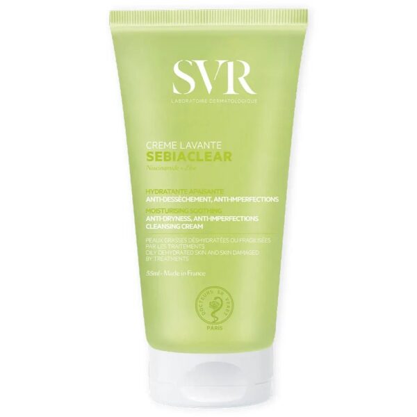 SVR Sebiaclear Niacinamide + Zinc Anti - Blemish Cleansing Cream 55ml - FrenchBeautyHub