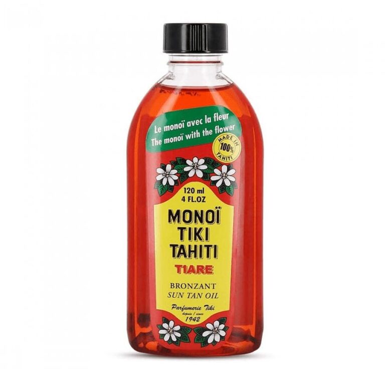 Tiki Pure Natural Monoi De Tahiti Tiare Spf3 120ml (4.05fl oz) - FrenchBeautyHub