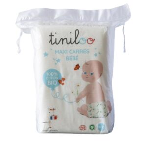 Tiniloo Bioes Organic Cotton Squares x60 - FrenchBeautyHub