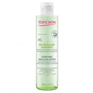 Topicrem AC Purifying Micellar Water for Combination to Oily Acne - Prone Skin 200ml (6.76fl oz) - FrenchBeautyHub