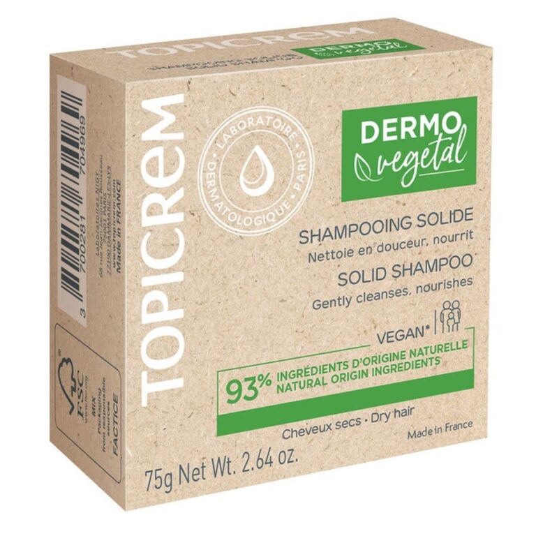Topicrem Dermovegetal Solide Shampoo Dry hair 75g (2.64 oz) - FrenchBeautyHub