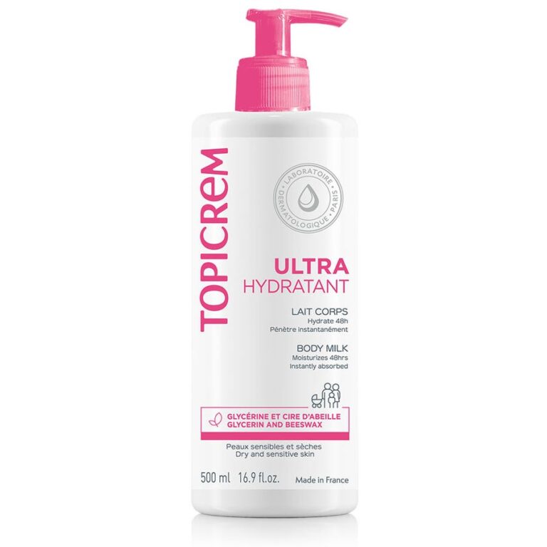 Topicrem Ultra - Hydrating Ultra Moisturizing Body Milk Peaux Sensibles Et Seches 500ml (16.91fl oz) - FrenchBeautyHub