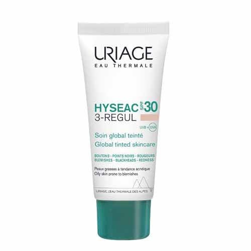 Uriage Hyseac 3 - Regul Global Tinted Skin Care SPF 30 for Oily Skin with Blemishes 40ml (1.35 fl oz) - FrenchBeautyHub