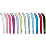 Vitry Tweezers Angled Tips - FrenchBeautyHub