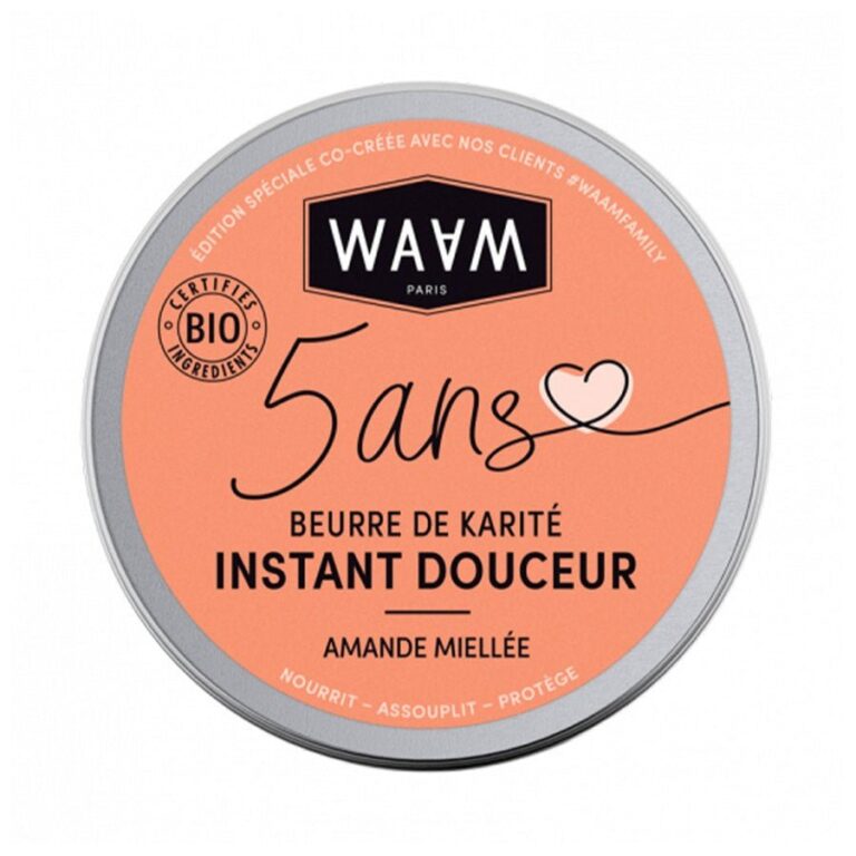 Waam Organic Raw Shea Butter Honeyed Almond - FrenchBeautyHub