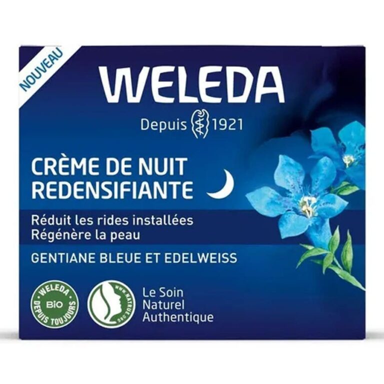 Weleda Gentiane Bleue and Edelweiss Evening Primrose Redensifying Night Cream 30ml (1.01fl oz) - FrenchBeautyHub