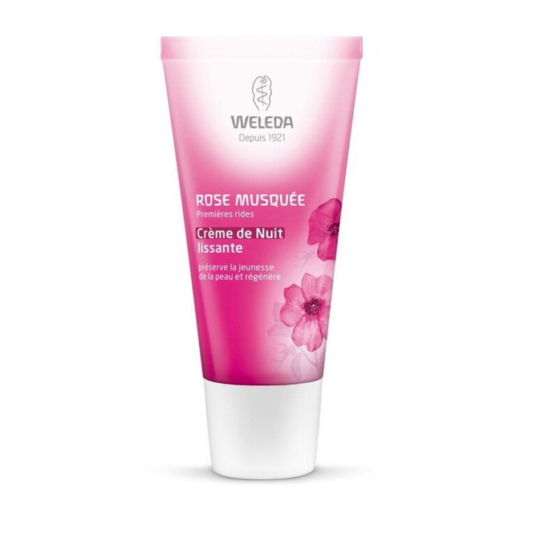 Weleda Musk Rose Rosehip Smoothing Night Cream 30ml (1.01fl oz) - FrenchBeautyHub