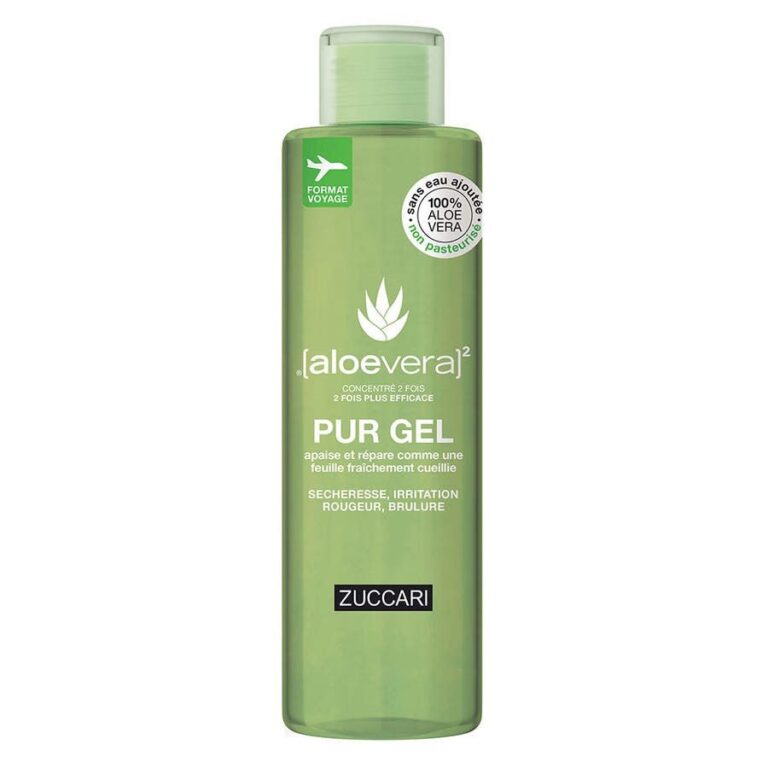 Zuccari [aloevera]2 Pur Aloe Vera Gel 2x concentrate 100ml (3.38fl oz) - FrenchBeautyHub